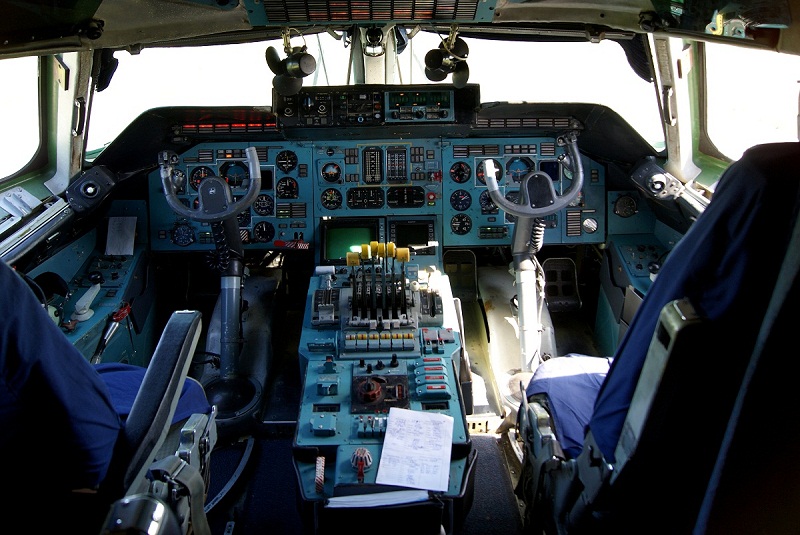 Kokpit samolotu An-225 Mrija