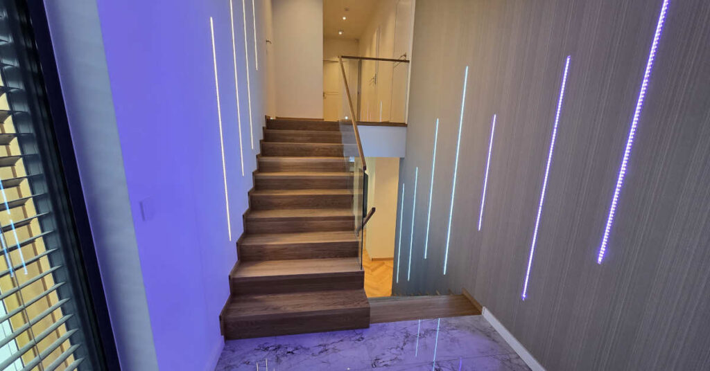 Schody drewniane na beton – inspiracje Schody drewniane na beton - inspiracje