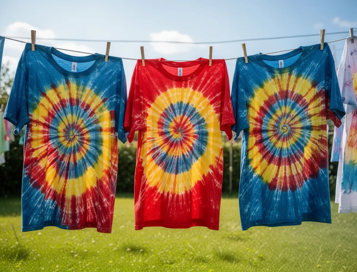 Koszulki farbowane techniką tie-dye