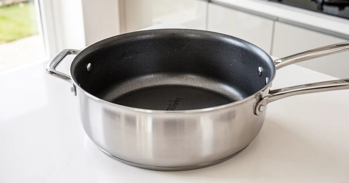 Wnętrze garnka aluminiowego z powłoką nieprzywierającą