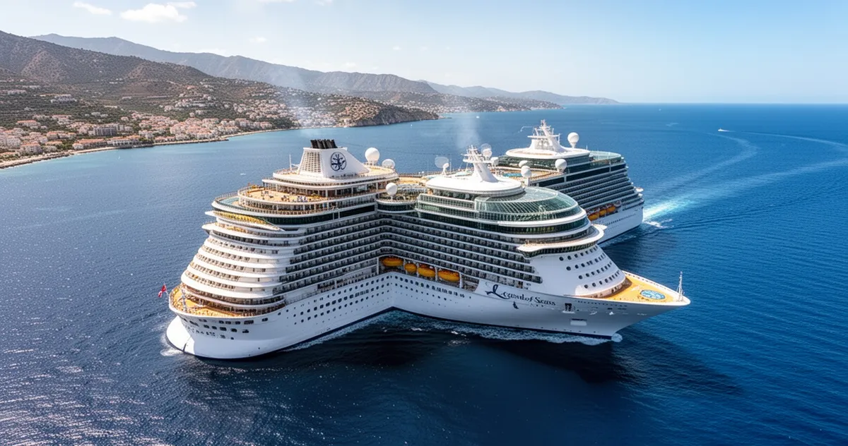 Największy statek wycieczkowy świata Legend of the Seas na Morzu Śródziemnym