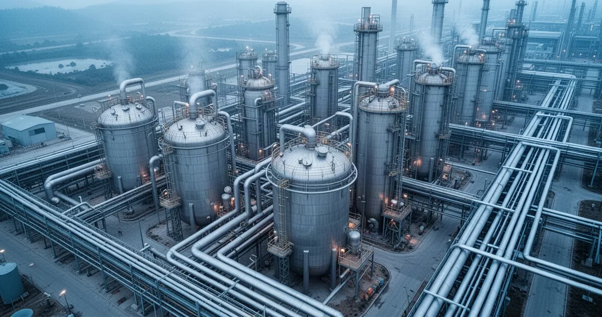 Przemysłowa instalacja do produkcji PVC