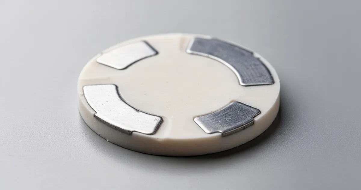 Ceramiczny dysk piezoelektryczny z metalowymi elektrodami